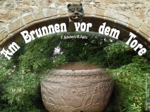 Am Brunnen vor dem Tore / Der Lindenbaum – Franz Schubert / M. Apitz Bild: Quedlinburg OT Gernrode Cyriakushaus Historischer Brunnen + Bläkhof (Fotomontage) © noten-apitz.de
