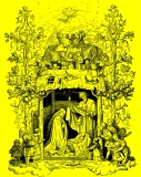 Ludwig Richter „Die gute Einkehr“; Bildquelle: Ludwig Richter (Die gute Einkehr, Auswahl schönster Holzschnitte mit Sprüchen und Liedern)