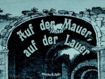 Auf der Mauer – anonym / Manfred Apitz Bild: Petersberg bei Halle Kloster Ruine (Museum: Kupferstich v. Johann Friedrich Nagel) Bildquelle: Musikverlag Apitz