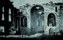 Bild: Petersberg bei Halle Kloster Ruine (Museum: Kupferstich v. Johann Friedrich Nagel) Bildquelle: Musikverlag Apitz