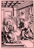 Bild: Die Verkündigung © noten-apitz.de Bildquelle: Lucas Cranach als Graphiker (Johannes Jahn) VEB E.A.Seemann Verlag Leipzig 1955