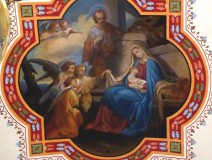 Bild: Schattwald Tirol; Kirche Gemälde Weihnachten (b. Tannheim) © noten-apitz.de; Bildquelle: Musikverlag Apitz