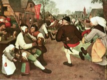 Bild: Pieter Bruegel d. Ä. Bauerntanz/Kirchweih Kunsthistorisches Museum Wien Bildquelle: Hausgalerie berühmter Gemälde 200 Meisterwerke Jessen Verlagsanstalt f. Literatur/Kunst Klemm Berlin-Grunewald ca.1920 Bd.1