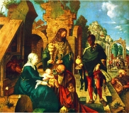 Die Anbetung der Könige A. Dürer ©noten-apitz.de; Bildquelle: Album der Florentiner Gemälde-Galerien, Verlag E.A. Seemann Leipzig. … aus den Sammlungen des Palazzo Pitti, den Uffizien und der Akademie (Corrado Ricci…)