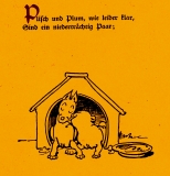 Wilhelm Busch: Plisch und Plum 2. Kapitel ©noten-apitz.de; Bildquelle: Wilhelm Busch-Album, Humoristischer Hausschatz, Sammlung der beliebtesten Schriften mit 1500 Bildern, 22. Auflage München Verlag v. Fr. Bassermann, 1911