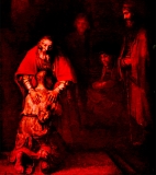Rembrandt van Rijn „Der verlorene Sohn“ Ermitage ©noten-apitz.de; Bildquelle: „Die großen Meister der Malerei in der Ermitage“, Henschel –Verlag Kunst und Gesellschaft, Berlin 1960, Druck: VEB Offizin Andersen Nexö Leipzig / Sapho und Clichés-Union Paris