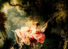 Jean-Honoré Fragonard, die Schaukel (Rokkoko) ©noten-apitz.de; Bildquelle: „Malerei der Jahrhunderte, Europäische Meisterwerke von Giotto bis zur Gegenwart“, VEB E. A. Seemann Buch- und Kunstverlag Leipzig (E.A.S) 1960