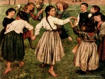 Bild: Kinderreigen Hans Thoma © noten-apitz.de Bildquelle: Hausgalerie berühmter Gemälde Bd.4 Verlag Hermann Klemm Berlin ca. 1920
