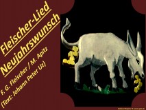 Fleischer-Lied „Neujahrs-Wunsch“ – Friedrich Gottlob Fleischer / M. Apitz Bild: „Mach es wie die Sonnenuhr…“ Fassadenbild © noten-apitz.de Bildquelle: Musikverlag Apitz