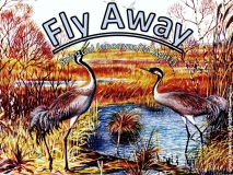 Fly Away Bild: Grauer Kranich Kunstbild Aquarell Werbung von ca. 1930 Bildlegende: Grauer Kranich Foss Kunstbild © noten-apitz.de Bildquelle: Musikverlag Apitz