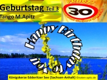 Geburtstag Teil 3, Tango, M. Apitz (Manfred Apitz); Königs-Kerze Edderitzer See (Sachsen-Anhalt) Sparte: 20. +21. Jh. Konzert