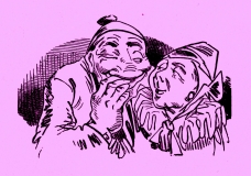 Wilhelm Busch „Der Geburtstag“ ©noten-apitz.de; Bildquelle: Wilhelm Busch-Album, Humoristischer Hausschatz, Sammlung der beliebtesten Schriften mit 1500 Bildern, 22. Auflage München Verlag v. Fr. Bassermann, 1911