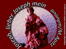oseph, lieber Joseph mein anonym / M. Apitz (Manfred Apitz); Krippenfigur Weihnachtshaus Seiffen Sparte: Weihnachten