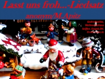 Lasst uns froh… – Liedsatz, anonym / M. Apitz (Manfred Apitz); Gedrechseltes, Weihnachtshaus, Seiffen, Erzgebirge in Deutschland Sparte: Weihnachten