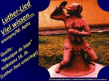 Luther-Lied Viel wissen Bild: Till Eulenspiegel Steinfigur Bildlegende: Till Eulenspiegel Bernburg S.-Anhalt Denkmal (Rathaus) © noten-apitz.de Bildquelle: Musikverlag Apitz