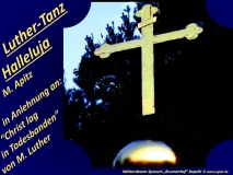 Luther-Tanz Halleluja Bild: Weibersbrunn Gemeinde im Spessert Hotel Brunnenhof Kapelle Bildlegende: Weibersbrunn Spessert „Brunnenhof“ Kapelle © noten-apitz.de Bildquelle: Musikverlag Apitz