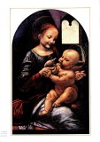 Bild: Leonardo da Vinci. „Madonna Benios“; Bildquelle: „Die großen Meister der Malerei in der Ermitage“ Henschelverlag Berlin 1960 (Originalausgabe „Musée de l’Ermitage, Les grands Maitres de la Peinture“ 1958 bei Éditions Cercle d’Art, Paris)