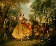 Die Tänzerin Camargo Nicolas Lancret © noten-apitz.de Bildquelle: Hausgalerie berühmter Gemälde 200 Meisterwerke Jarno Jessen (Hrsg.) Verlagsanstalt f. Literatur und Kunst H. Klemm Berlin-Grunewald ca. 1920-er Jahre, Band „Rokoko…“