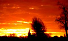 Sonnenaufgang Prosigk bei Köthen, Sachsen – Anhalt, Deutschland; Bildquelle: Musikverlag Apitz