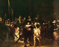 Bild: Rembrandt „Die Nachtwache“ ( De Nachtwacht) Rijksmuseum Amsterdam © noten-apitz.de Bildquelle: Hausgalerie berühmter Gemälde 200 Meisterwerke Jarno Jessen (Hrsg.) Verlagsanstalt f. Literatur… H. Klemm Berlin-Grunewald 1920 Bd. 2 „Barock“