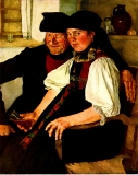 Wilhelm Maria Hubertus Leibl „Das ungleiche Paar © noten-apitz.de Bildquelle: „Malerei der Jahrhunderte, Europäische Meisterwerke von Giotto bis zur Gegenwart“, VEB E. A. Seemann Buch- und Kunstverlag Leipzig (E.A.S) 1960