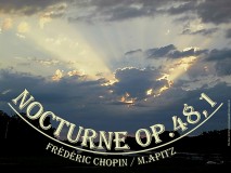 Nocturne Op.48,1 – Frédéric Chopin / M. Apitz Bild: Elbe Aken bei Köthen Anhalt Sonnenuntergang © noten-apitz.de Bildquelle: Musikverlag Apitz