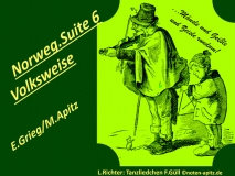 Norweg. Suite (Norwegische Suite) 6 Volksweise; E. Grieg / M. Apitz – Edward Grieg / Manfred Apitz; L. Richter (Ludwig Richter) Tanzliedchen F.Güll (Friedrich Güll) Sparte: 19. Jh. Konzert