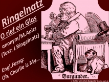 Oh rief ein Glas Bild: Weingenuss Burgunder Bildlegende: L. Richter Vom Wein Burgunder © noten-apitz.de Bildquelle: Hausbuch Deutscher Kunst, Ein Familien-Bilderbuch.; Stuttgart Deutsche Verlagsanstalt 1907, Engels Eduard