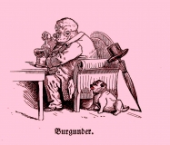 Bild: Weingenuss Burgunder Bildlegende: L. Richter Vom Wein Burgunder © noten-apitz.de Bildquelle: Hausbuch Deutscher Kunst, Ein Familien-Bilderbuch.; Stuttgart Deutsche Verlagsanstalt 1907, Engels Eduard