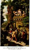 Die Künstlerwanderung(Die Rose), Berlin Nationalgalerie ©noten-apitz.de; Bildquelle: Moritz von Schwind, Künstler-Monographie Nr. 31; Herausgeber: Friedrich Hack, Verlag von Velhagen&Klasting, Bielefeld und Leipzig