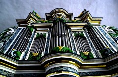 Zuberbier-Orgel Köthen Schlosskapelle (aus Zabitz-Thurau b. Köthen, Anhalt) ©noten-apitz.de; Bildquelle: Musikverlag Apitz
