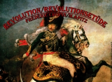 Revolution Bild: Jean-Louis André Théodore Géricault Reiteroffizier in Uniform mit Säbel Schlacht (Hintergrund) Bildlegende: T. Géricault Reiteroffizier Louvre © noten-apitz.de