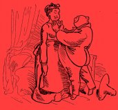 Bild: Bitte um einen Kuss… Graphik von Wilhelm Busch Spruch: „Mädchen" – spricht er – sag mir ob –" Und sie lächelt: "Ja, Herr Knopp!" Bildlegende: W. Busch Herr und Frau Knopp, Heinmkehr… © noten-apitz.de Bildquelle: Wilhelm Busch-Album, Humoristischer Hausschatz, Sammlung der beliebtesten Schriften mit 1500 Bildern, 22. Auflage München Verlag v. Fr. Bassermann, 1911