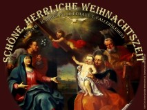 Schöne, herrliche Weihnachtszeit – anonym / M. Apitz (T.: Hoffmann v. Fallersleben); Bild: Grän Tirol; Kirche Gemälde Weihnachten (b. Tannheim) © noten-apitz.de; Bildquelle: Musikverlag Apitz