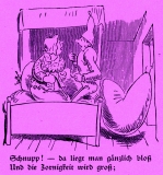 Die fromme Helene ©noten-apitz.de; Bildquelle: Wilhelm Busch-Album, Humoristischer Hausschatz, Sammlung der beliebtesten Schriften mit 1500 Bildern, 22. Auflage München Verlag v. Fr. Bassermann, 1911