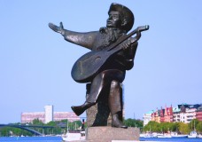 Bild: Schweden Stockholm Denkmal Lautenspieler Bildquelle: Heidemarie Goßrau Köthen