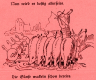 Der Geburtstag ©noten-apitz.de; Bildquelle: Wilhelm Busch-Album, Humoristischer Hausschatz, Sammlung der beliebtesten Schriften mit 1500 Bildern, 22. Auflage München Verlag v. Fr. Bassermann, 1911