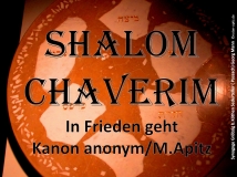 Shalom chaverim Bild: Sederteller (Passach-Festes) von Bildhauer Georg Mann für den Sederabend Bildlegende: Synagoge Gröbzig b. Köthen Sederteller (Passach) Georg Mann © noten-apitz.de Bildquelle: Musikverlag Apitz
