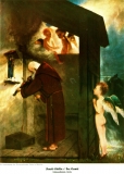 Der Einsiedler (Eremit) Arnold Böcklin Bildquelle: Hausgalerie berühmter Gemälde 200 Meisterwerke Jarno Jessen (Hrsg.) Verlagsanstalt f. Literatur und Kunst H. Klemm Berlin-Grunewald ca. 1920-er Jahre; Bd.4 „Die neuere Zeit“