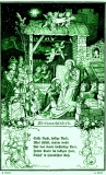 Weihnachtslied ©noten-apitz.de; Bildquelle: Ludwig Richter Hausbuch , Mit 33 (wohl Fehler, hier 3) Buntbildern und 471 Holzschnitten nach Originalzeichnungen von Ludwig Richter Leipzig Verlag von Georg Wigand um 1920