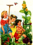 Bild: Veronika Fritsche (Schwarz) © noten-apitz.de Bildquelle: Alte Reime… Bilder Veronika Fritsche (Schwarz), Buch- u. Kunstverlag Darmstadt/Wuppertal 1954