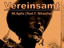 Vereinsamt, Manfred Apitz (Text F. Nitzsche); Holland Amsterdam Platz: Rembrandtplein / Buttermarkt Rembrandt van Rijn „Die Nachtwache“ / De Nachtwacht Denkmal Einzelfigur Allegorie Sparte: Konzert 20./21. Jh.