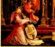Isenheimer Altar, Colmar (Frankr.), Matthias Grünewald ©noten-apitz.de; Bildquelle: „Malerei der Jahrhunderte, Europäische Meisterwerke von Giotto bis zur Gegenwart“, VEB E. A. Seemann Buch- und Kunstverlag Leipzig (E.A.S) 1960