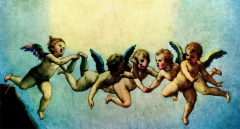 Bronzino (Agnolo di Cosimo di Mariano, auch Agnolo Tori, genannt Bronzino) Die Geburt Christi ©noten-apitz.de; Bildquelle: „Meisterwerke der Alten Malerei im Museum der Bildenden Künste Budapest“ Auswahl: Klára Garas, VEB E. A. Seemann, Buch- und Kunstverlag Leipzig, gedruckt in Ungarn 1960