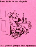 Maler Klecksel ©noten-apitz.de; Bildquelle: Wilhelm Busch-Album, Humoristischer Hausschatz, Sammlung der beliebtesten Schriften mit 1500 Bildern, 22. Auflage München Verlag v. Fr. Bassermann, 1911