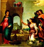 Verkündigung Andrea del Sarto (Andrea d’Agnolo di Francesco di Luca di Paolo del Migliore) ©noten-apitz.de; Bildquelle: Album der Florentiner Gemälde-Galerien, Verlag E.A. Seemann Leipzig. … aus den Sammlungen des Palazzo Pitti, den Uffizien und der Akademie (Corrado Ricci…)