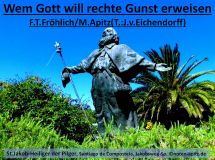Wem Gott will rechte Gunst erweisen, F. T. Fröhlich / M. Apitz Friedrich Th. Fröhlich / Manfred Apitz (Text: Joseph Freiherr von Eichendorff); Santiago de Compostela, St.Jakob-Skulptur (Heiliger der Pilger) am Jakobsweg-Sp. Sparte: Deutschland Volkslied