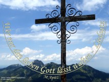 Wer nur den lieben Gott lässt walten Choralsatz c-Moll – Georg Neumann / M. Apitz Bild: Kleiner Traithen (Bayrischzell / Sudelfeld) © noten-apitz.de