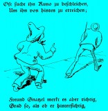 Maler Klecksel ©noten-apitz.de; Bildquelle: Wilhelm Busch-Album, Humoristischer Hausschatz, Sammlung der beliebtesten Schriften mit 1500 Bildern, 22. Auflage München Verlag v. Fr. Bassermann, 1911