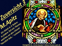 Zuversicht 3 M. Apitz (Manfred Apitz); Evangelist Lk., Kirche Baasdorf – Köthen Sparte: 20.+21. Jahrhundert